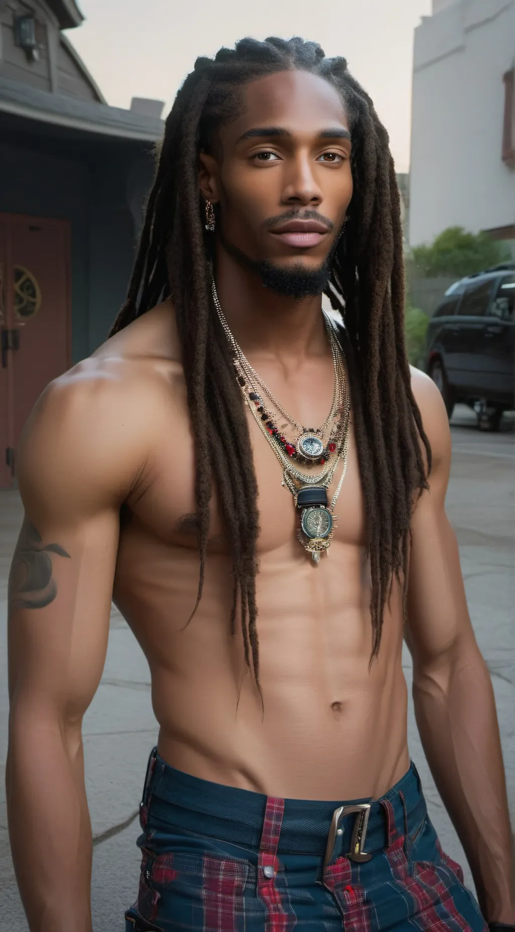 ai character: zay😩💦 background