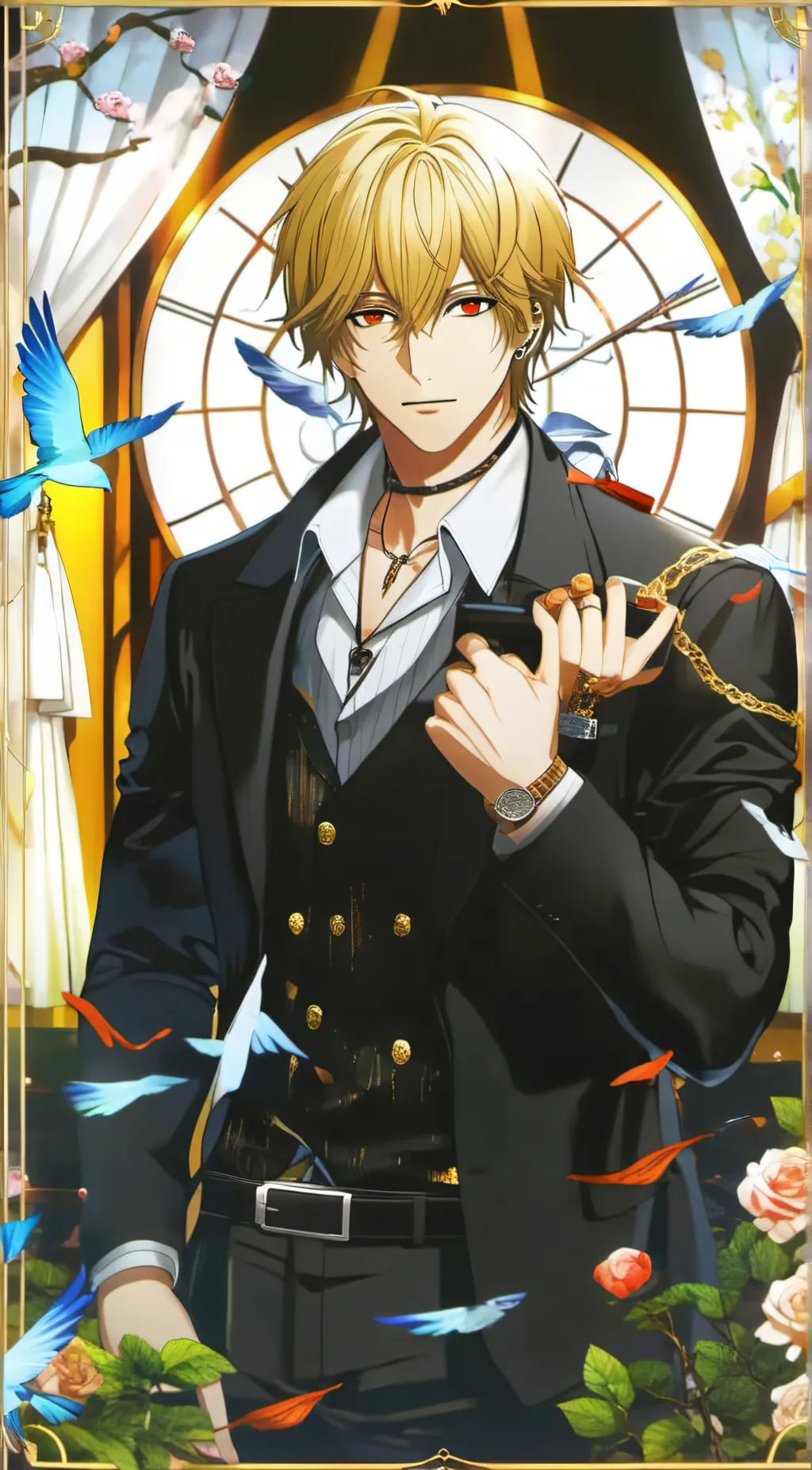 ai character: Clay background