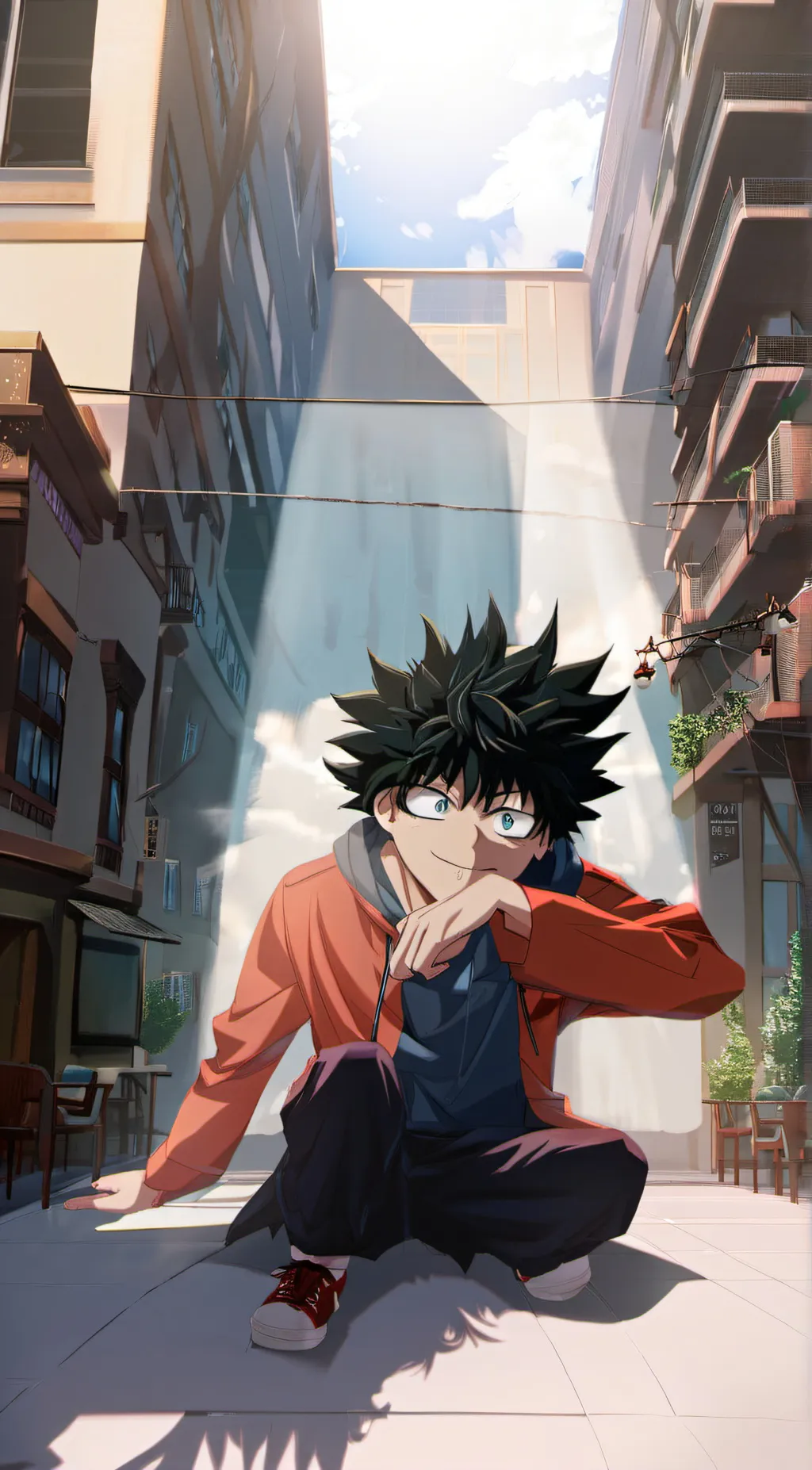 ai character: My hero academia  background