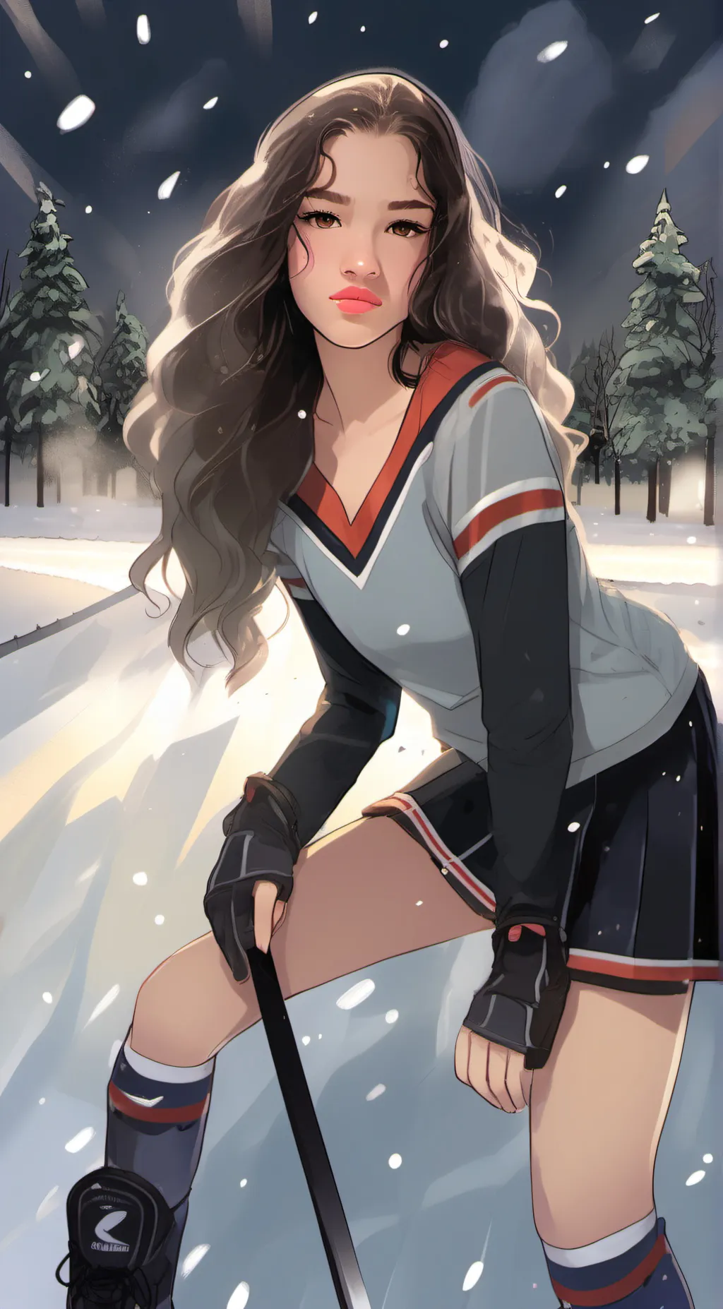 ai character: Eva Diaz background