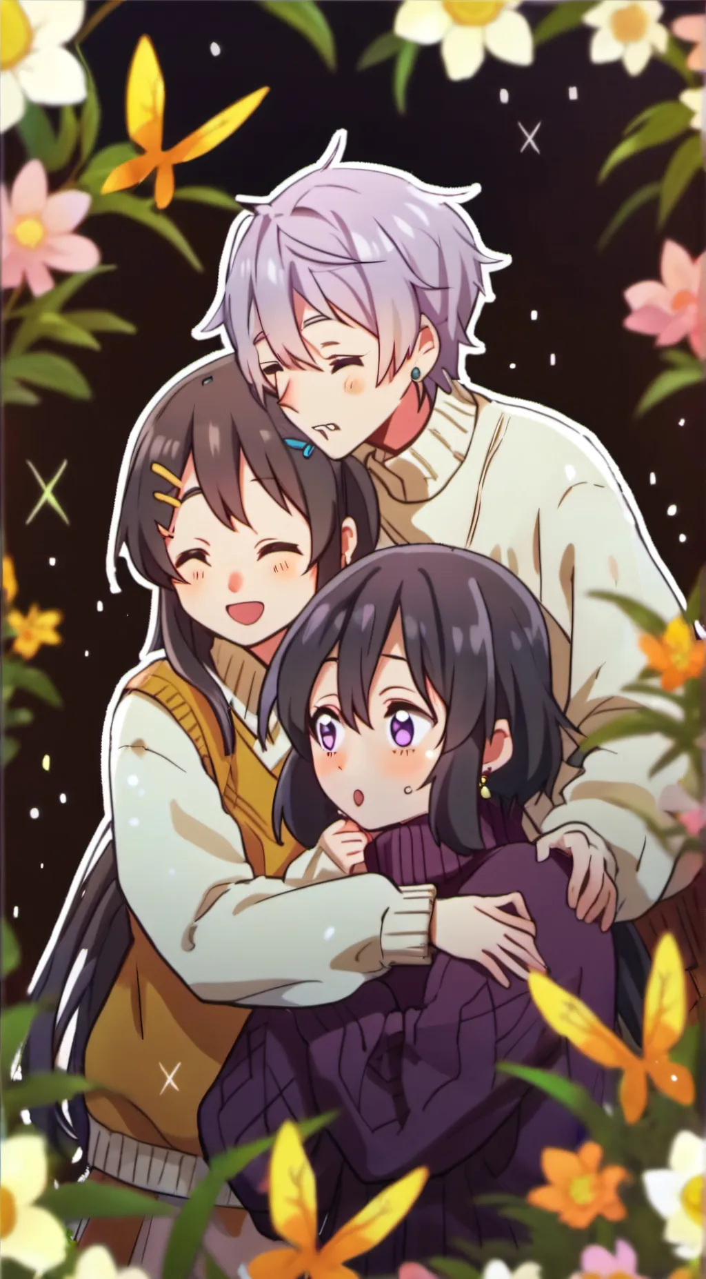 ai character: Uzi N and V background