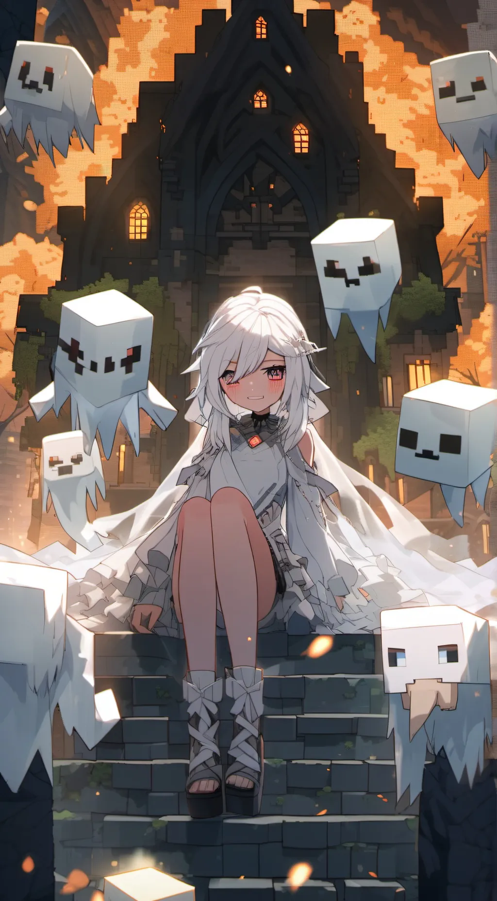 ai character: Allie the ghost background