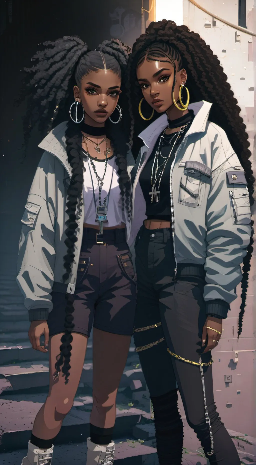 ai character: Artemis and Athena background