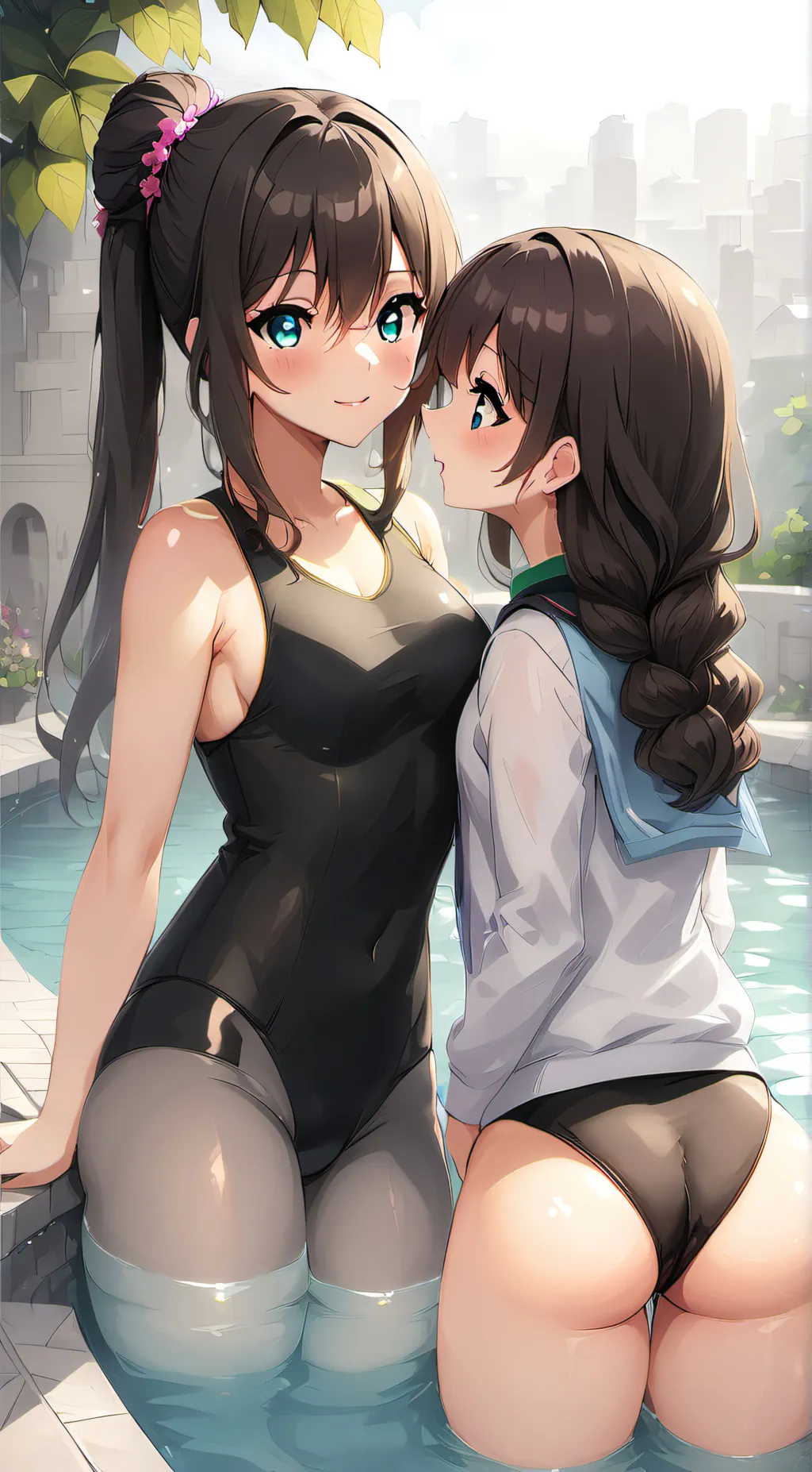 ai character: Sarah and Emma background