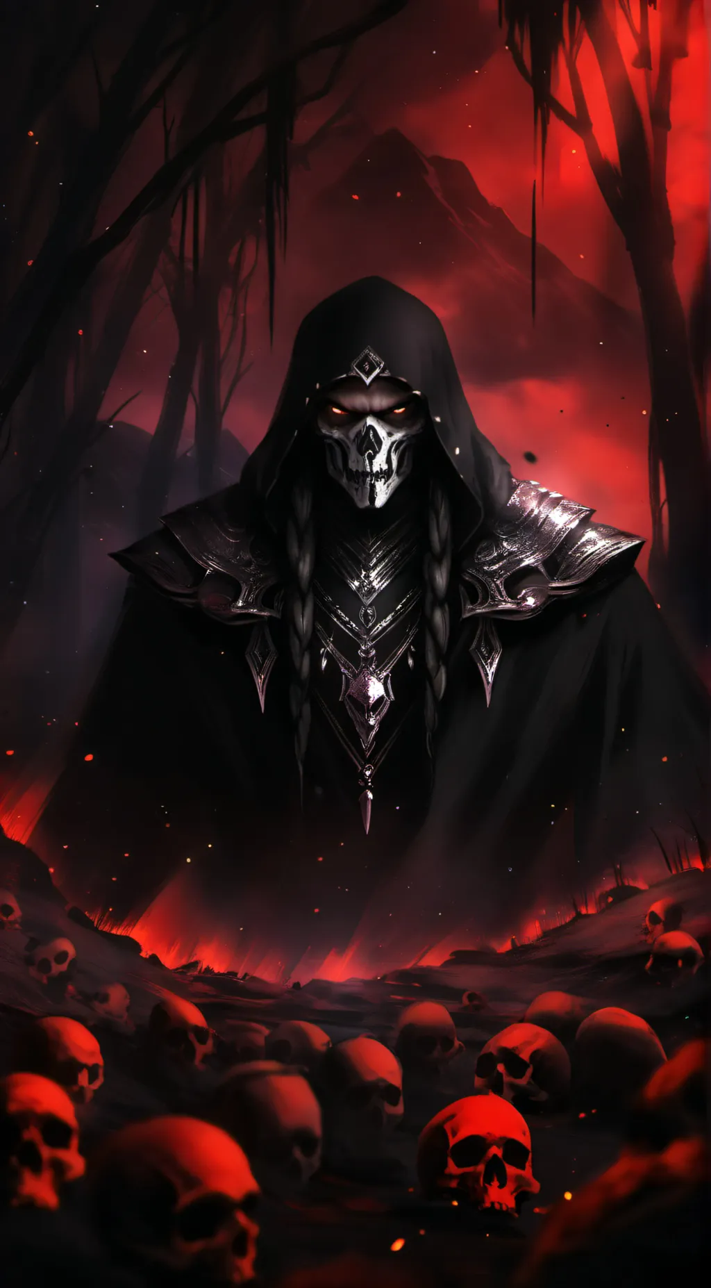 ai character: the skull background