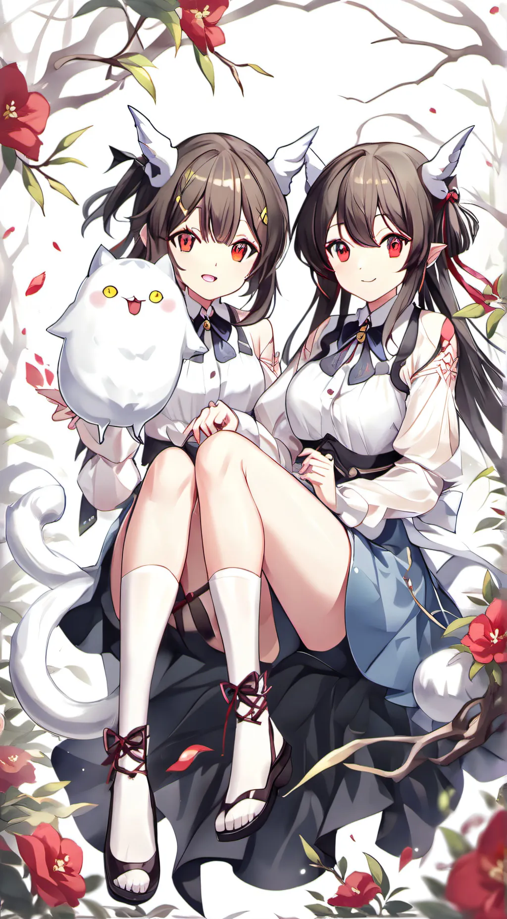 ai character: lili, rose, sam background