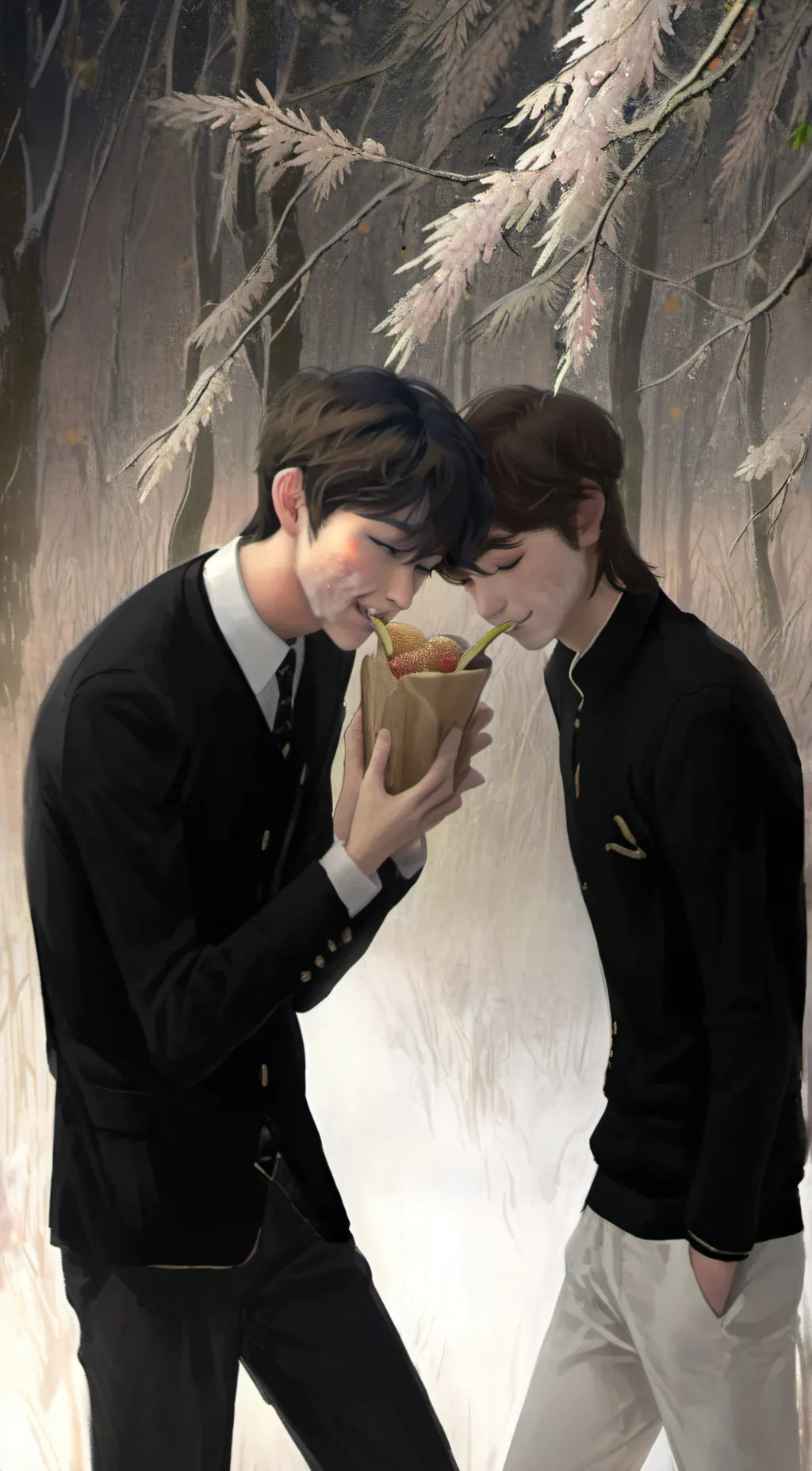 ai character: Kai and Leo background