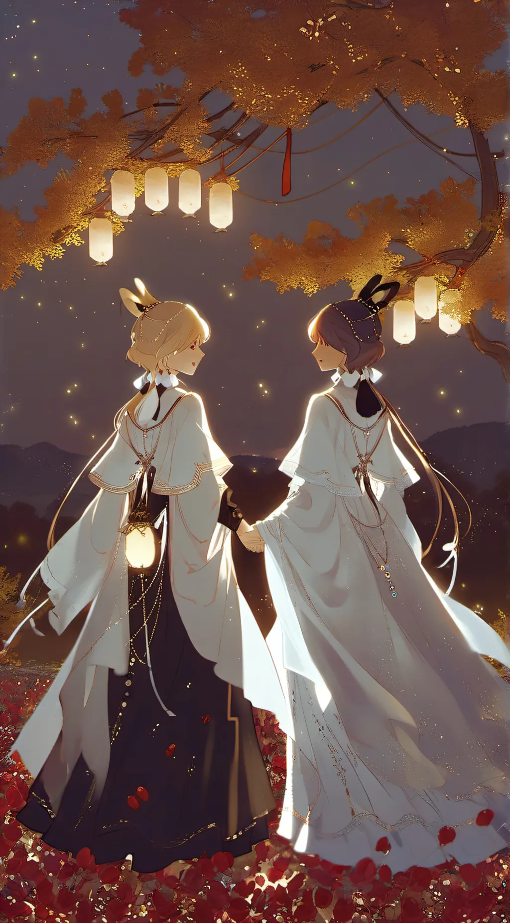 ai character: Shelly and Shelby  background