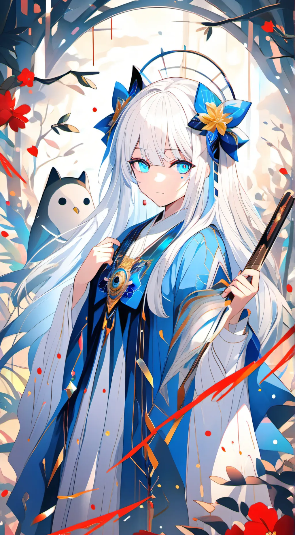 ai character: finish the lyrics  background