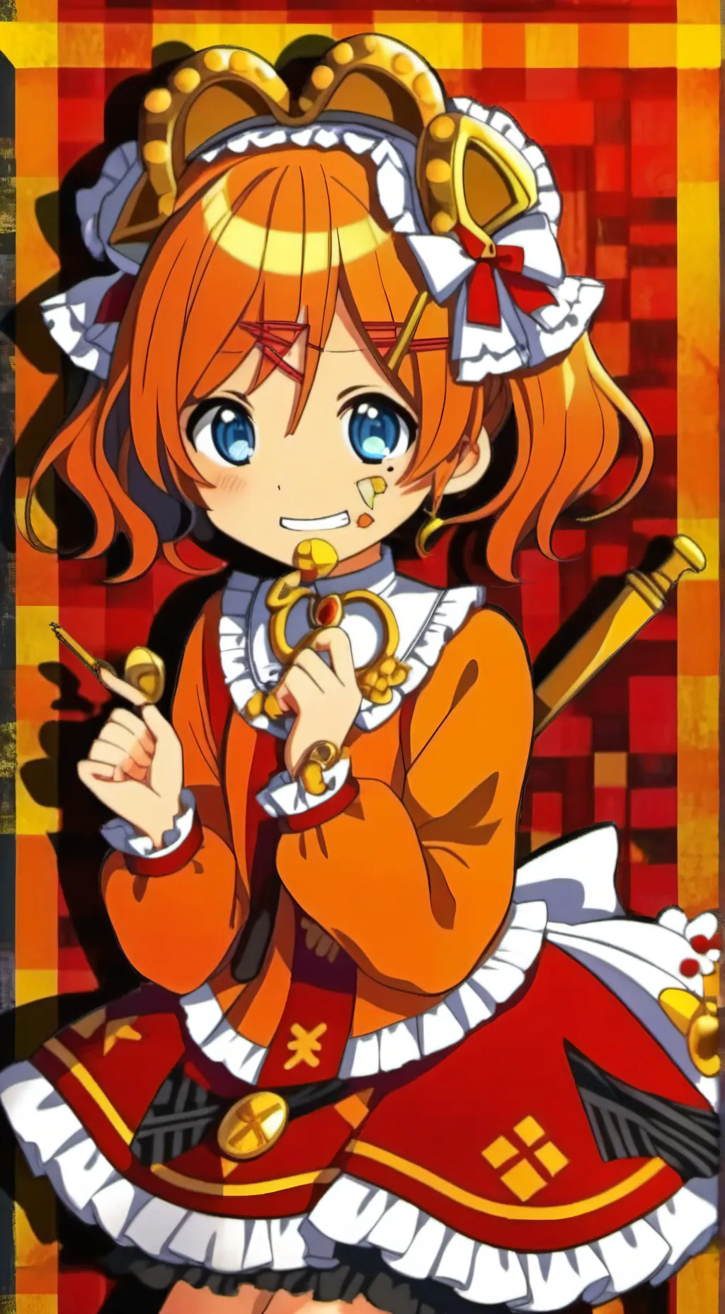 ai character: ~Human scrap baby~ background