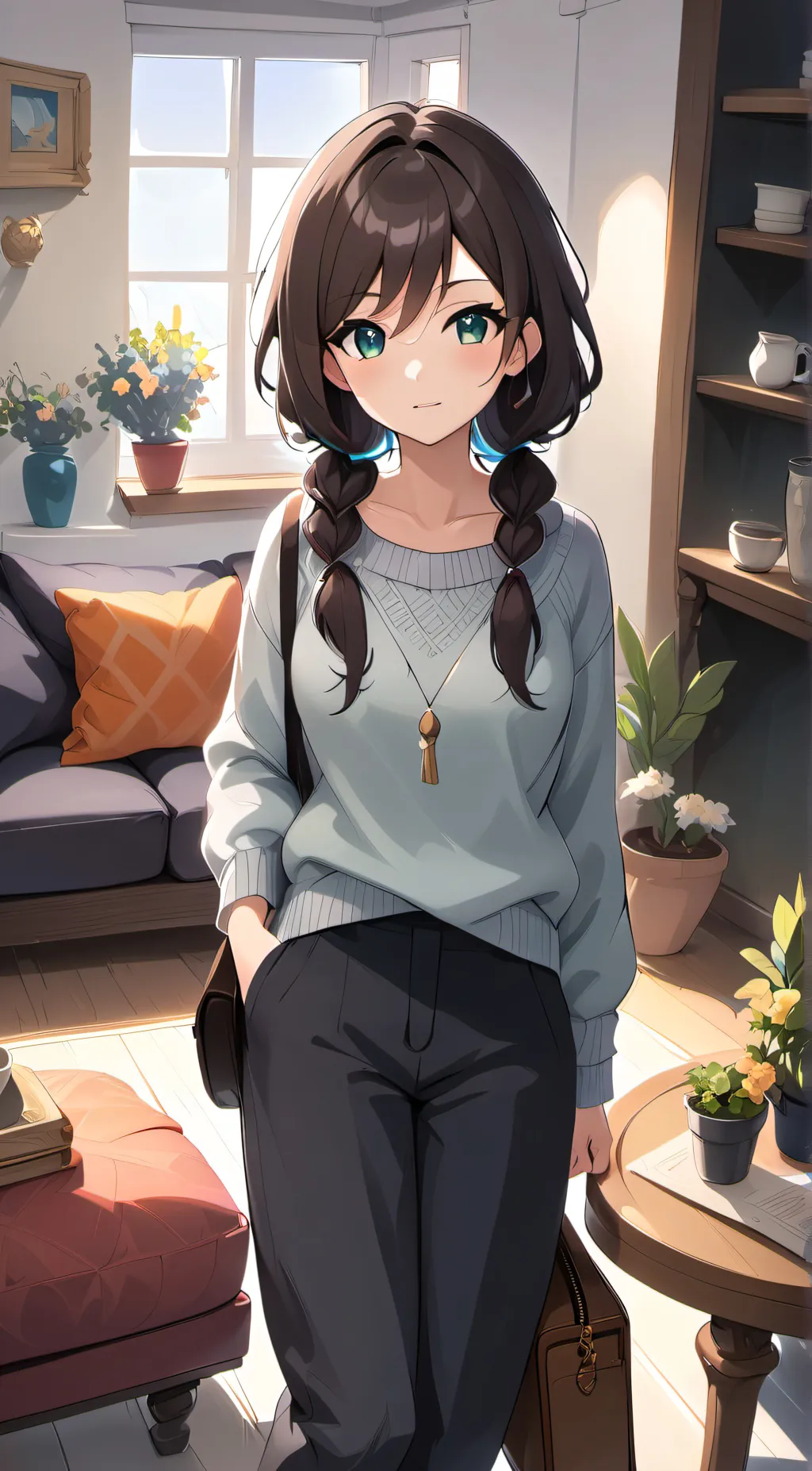 ai character: ella background