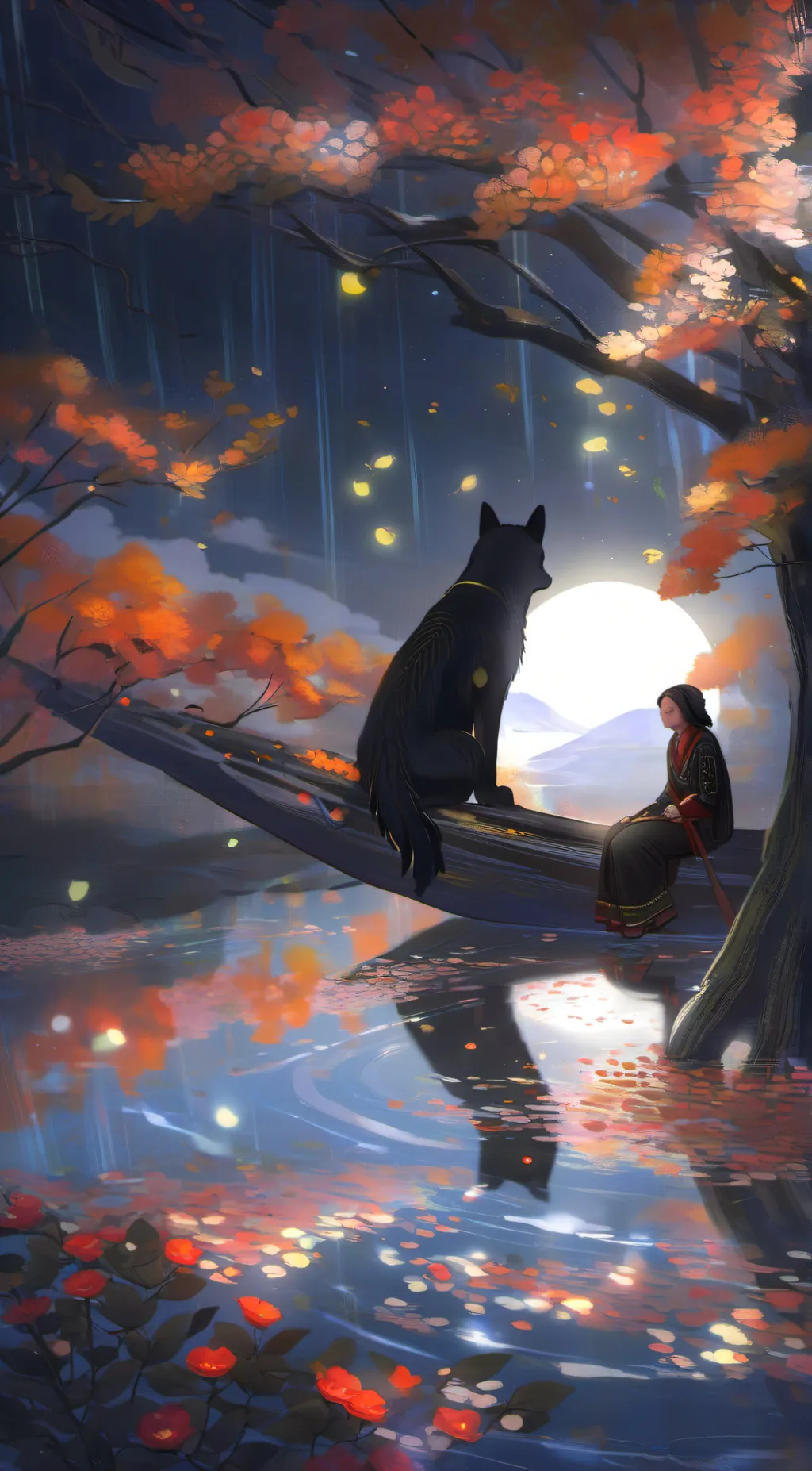 ai character: crystal background