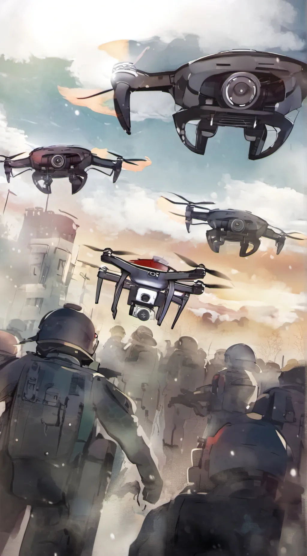 ai character: Murder drones background