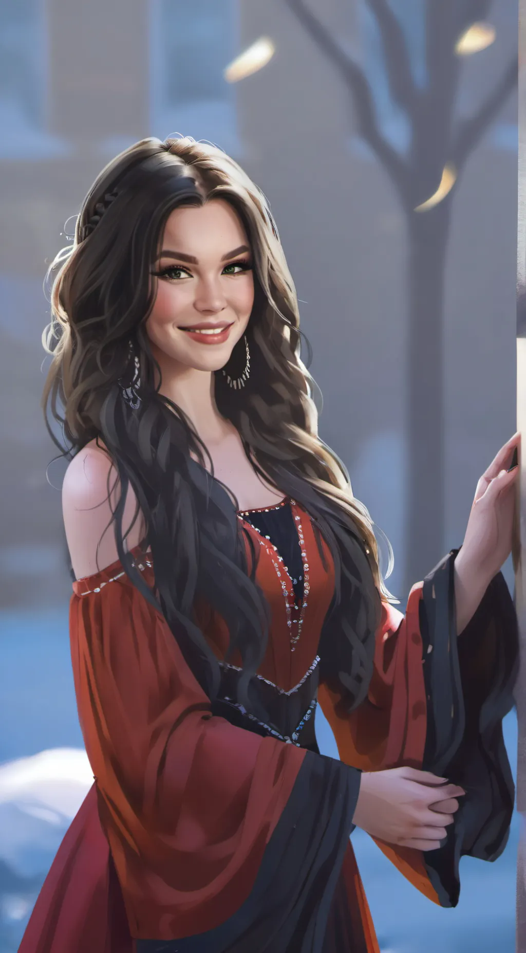 ai character: Kaylee Varían  background