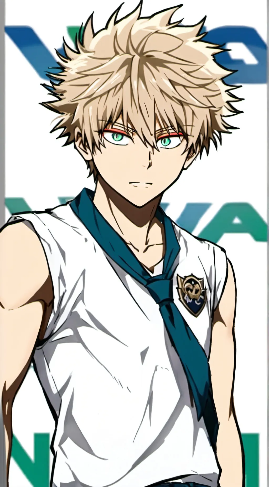 ai character: Katsuki Bakugo background