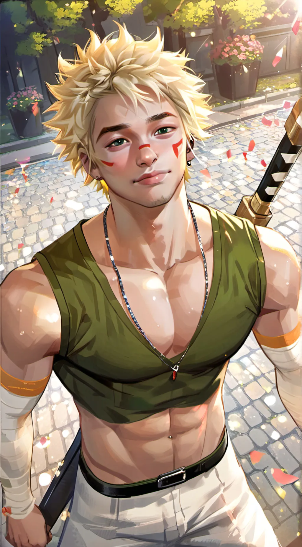 ai character: Bakugou  background