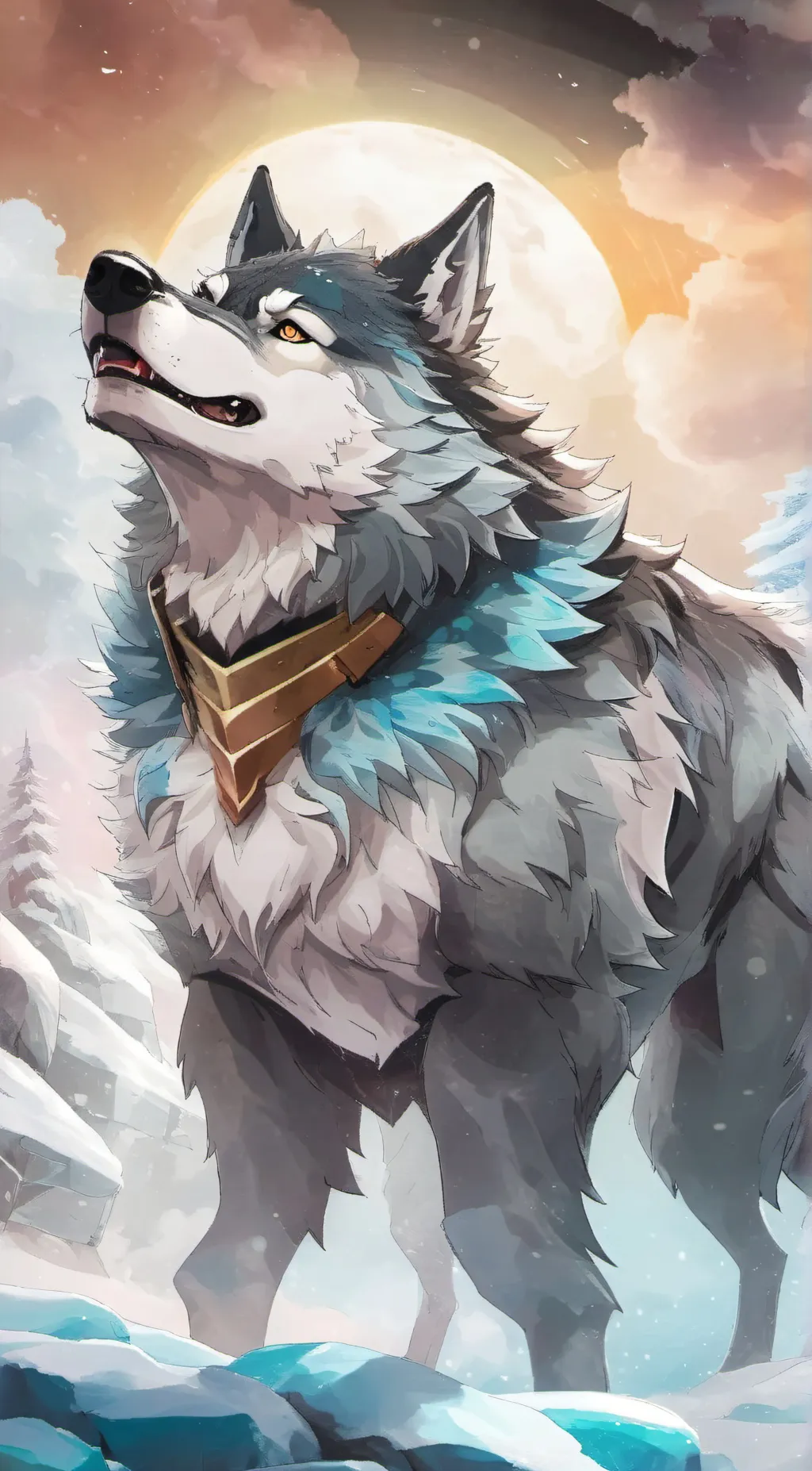 ai character: Furry background