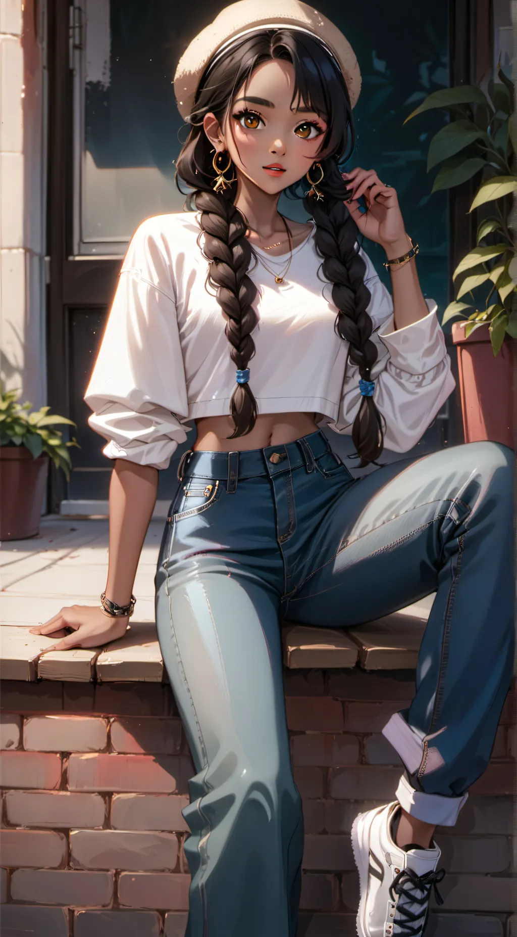 ai character: Ariana background