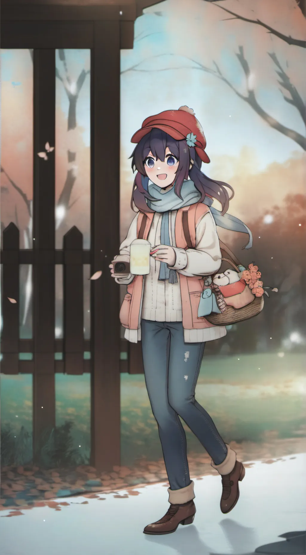 ai character: coffee drinker background