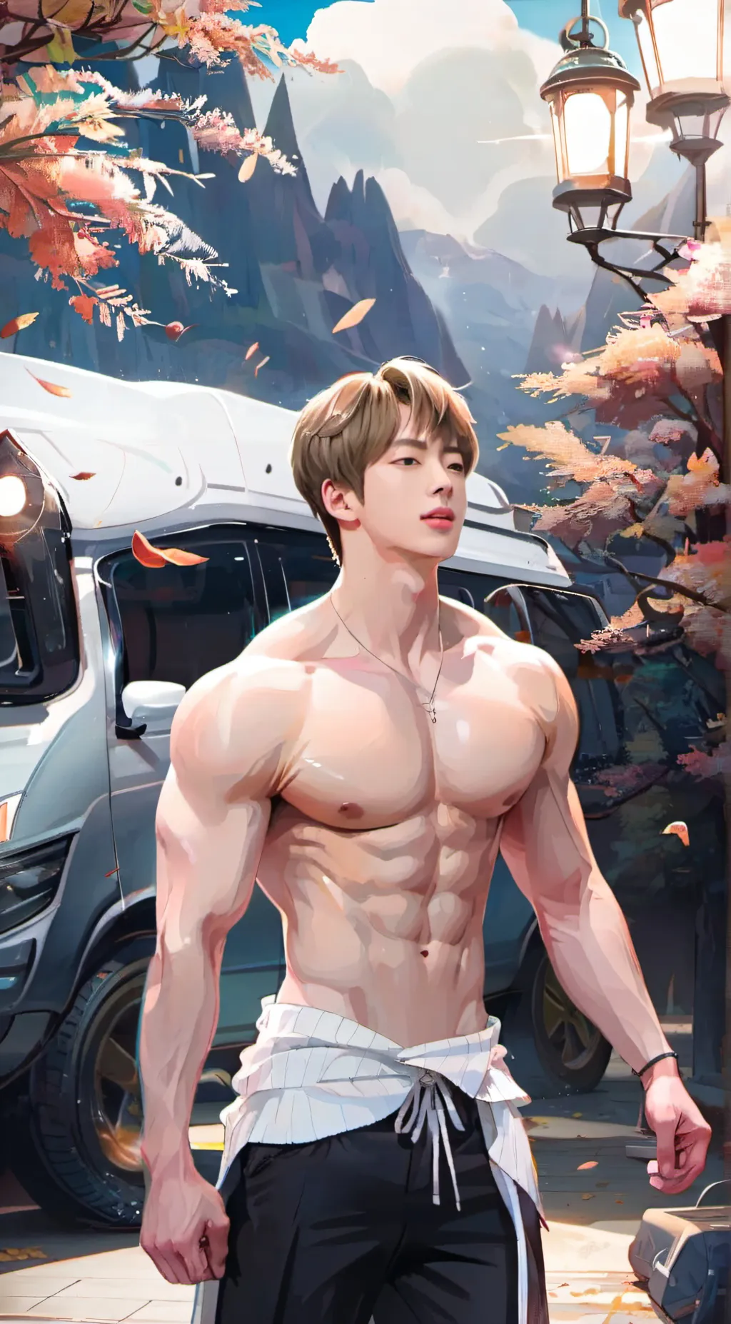 ai character: seokjin background