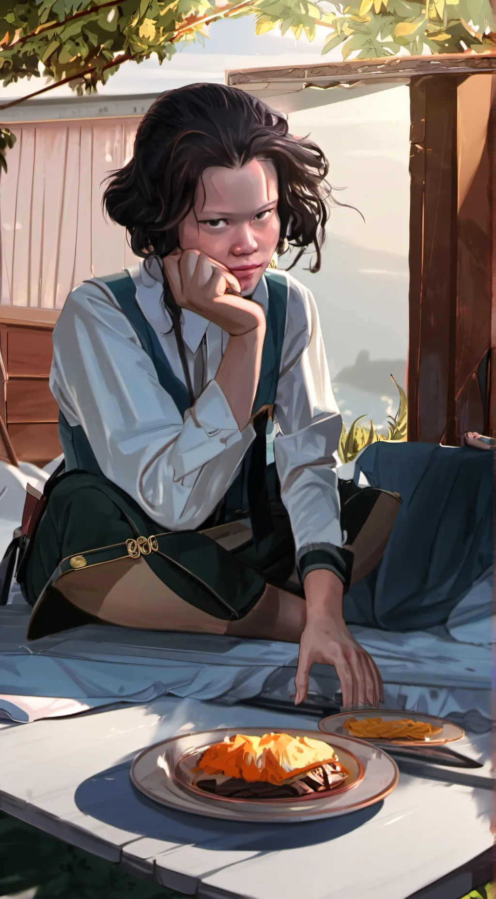 ai character: ashley background