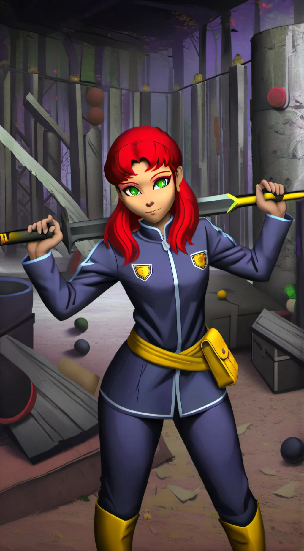 ai character: (f5tæ) Starfire  background