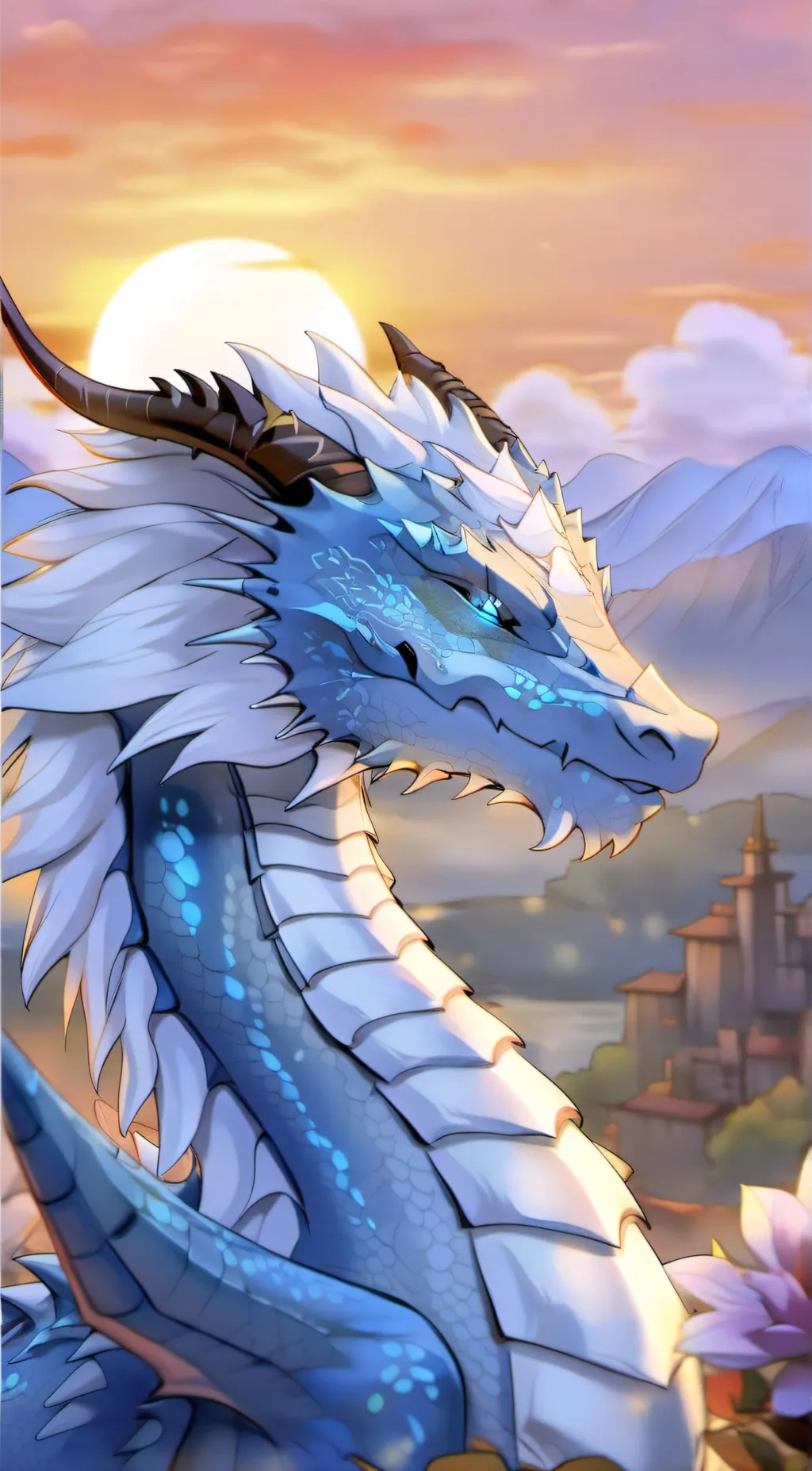 ai character: Winter background