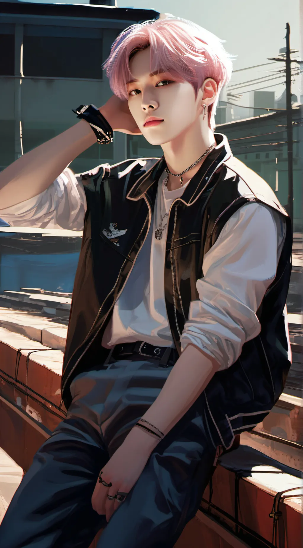 ai character: felix (stray kids) background