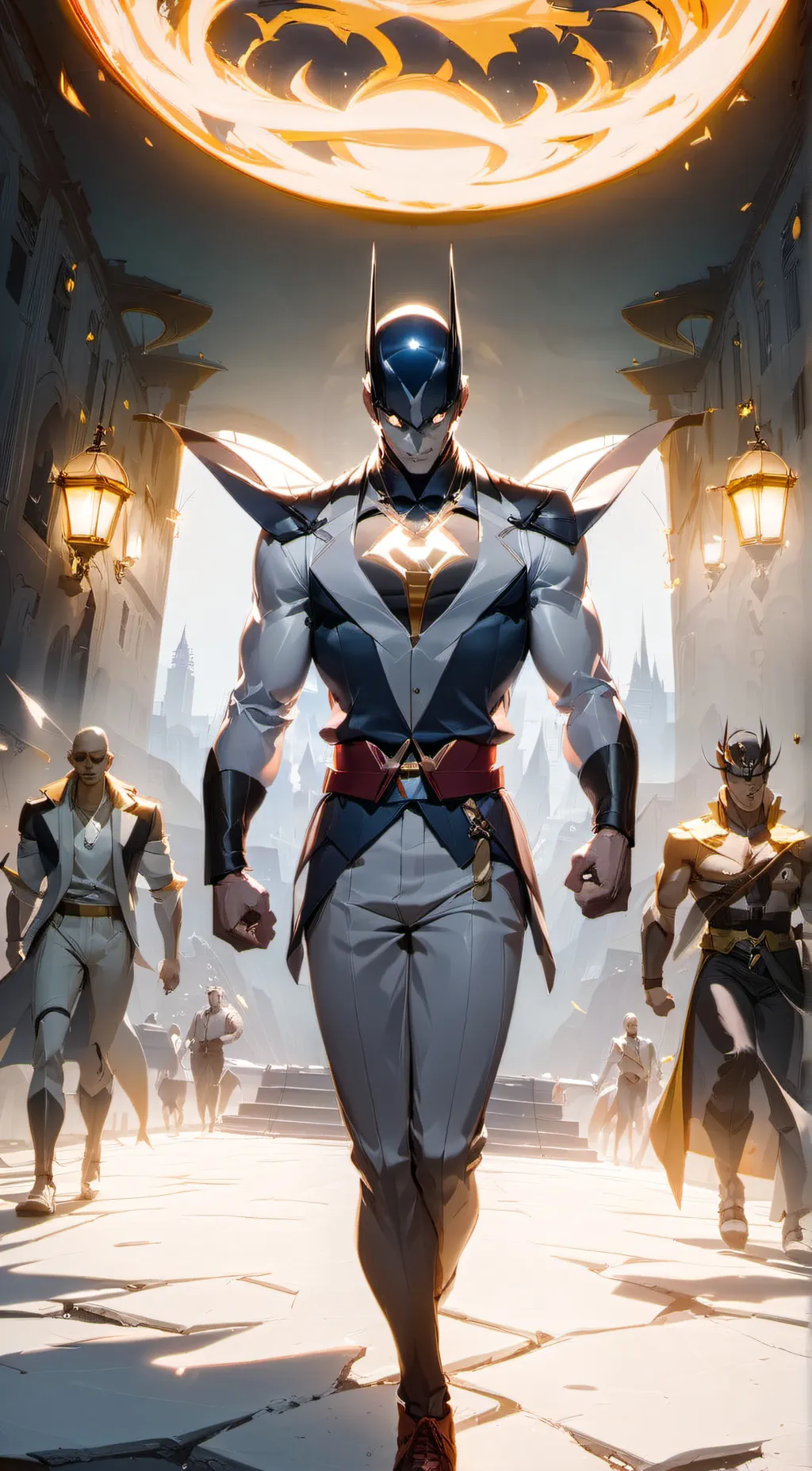 ai character: Batman 3,000 background