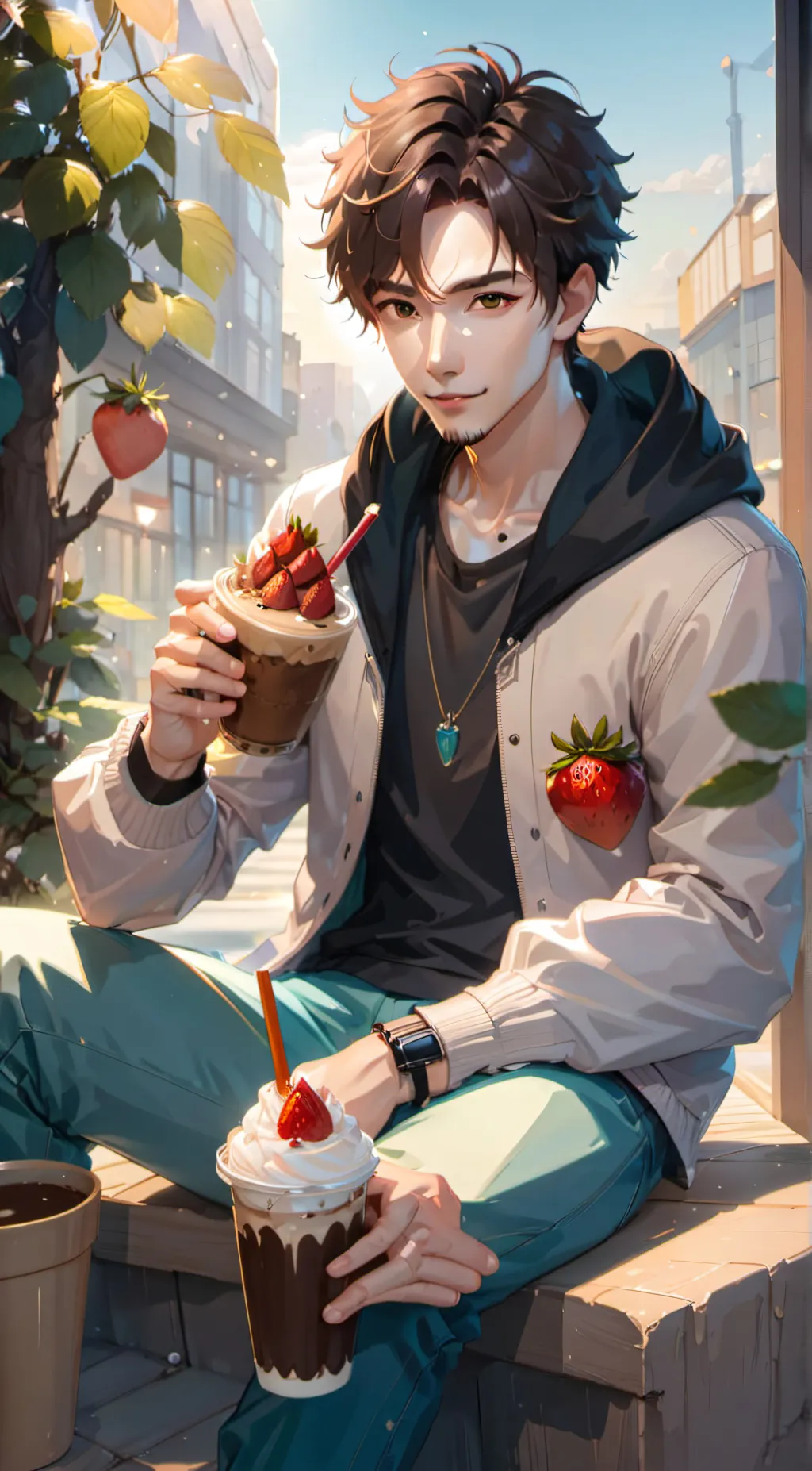 ai character: Oliver background