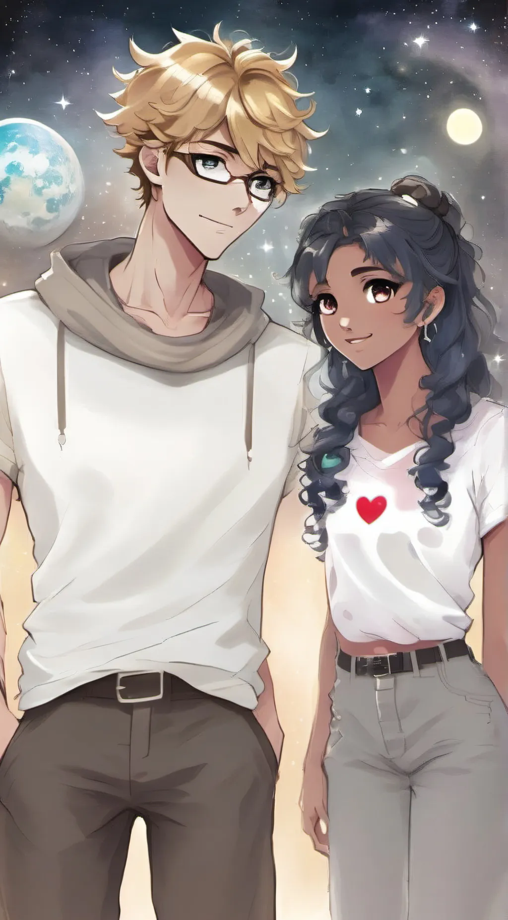 ai character: Planets But Humans background