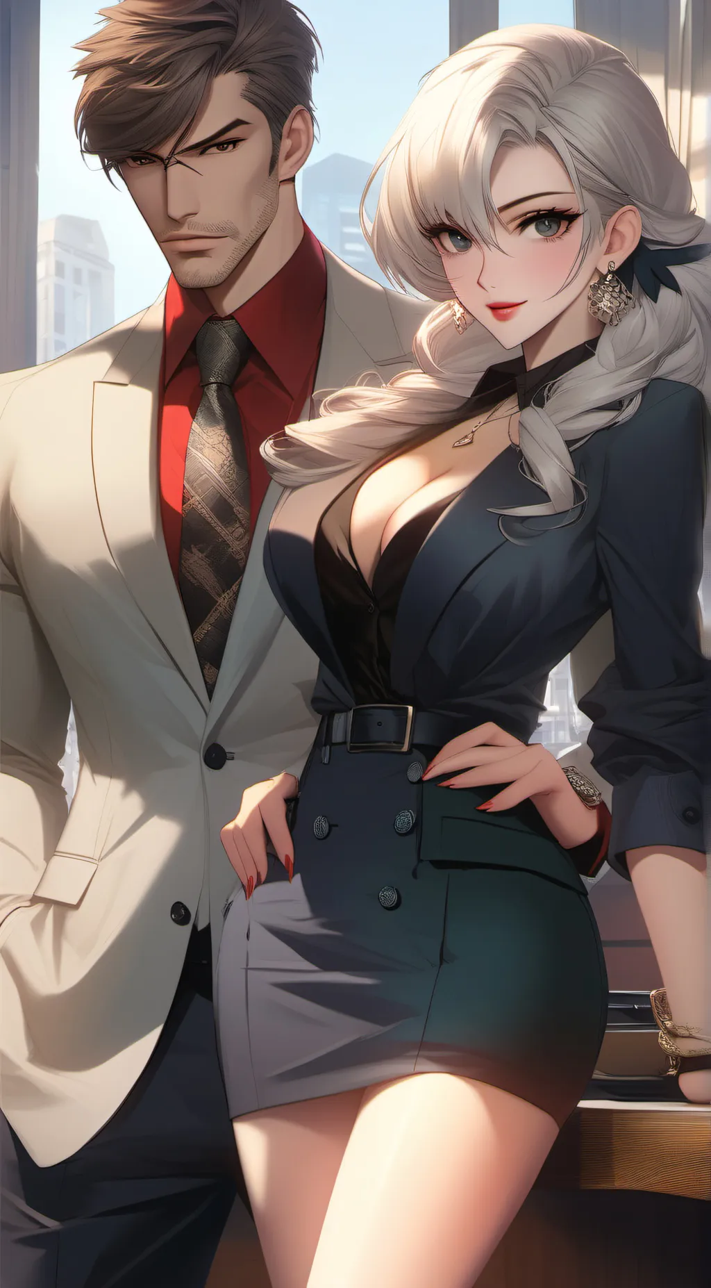 ai character: Your boss  background