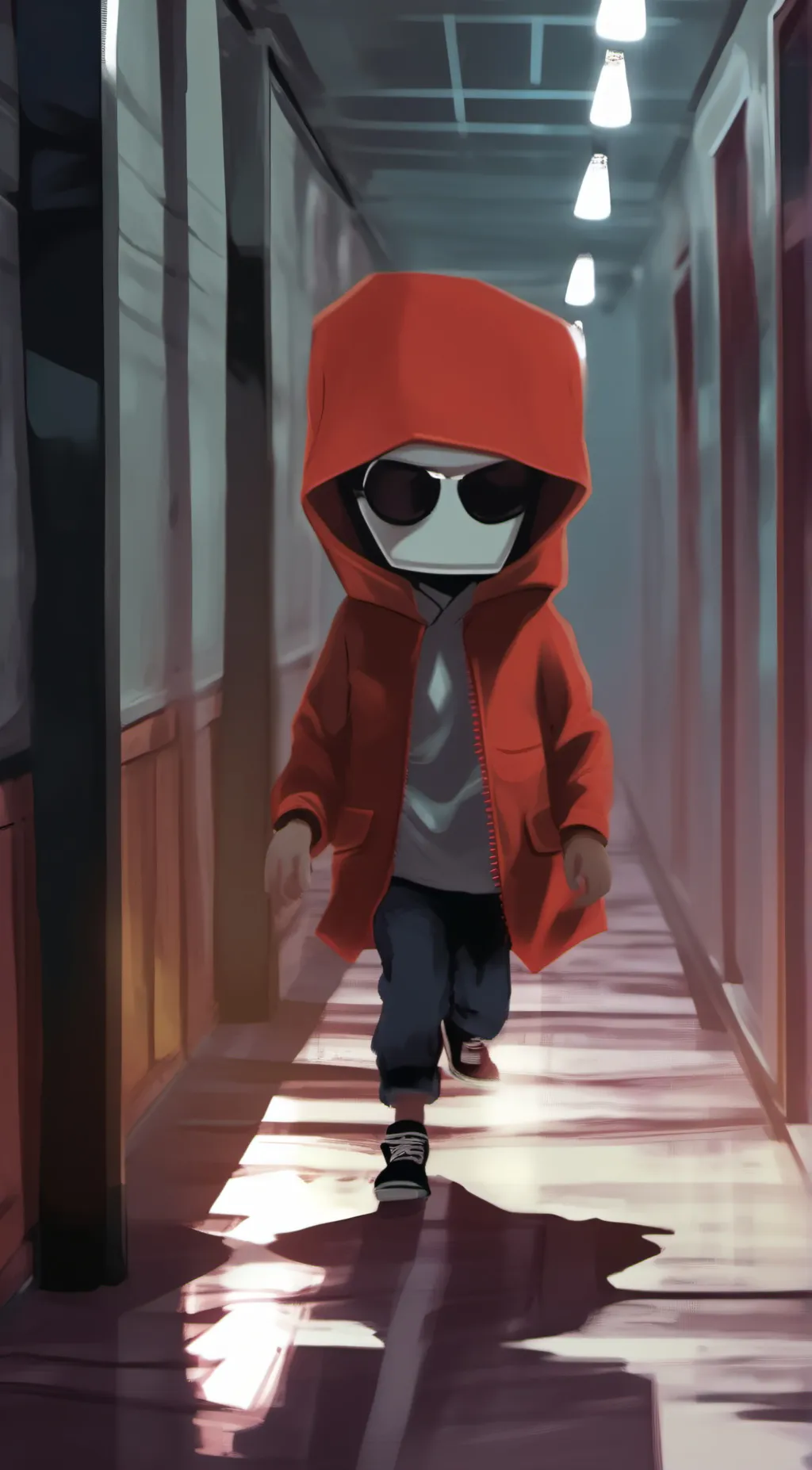 ai character: red among us background