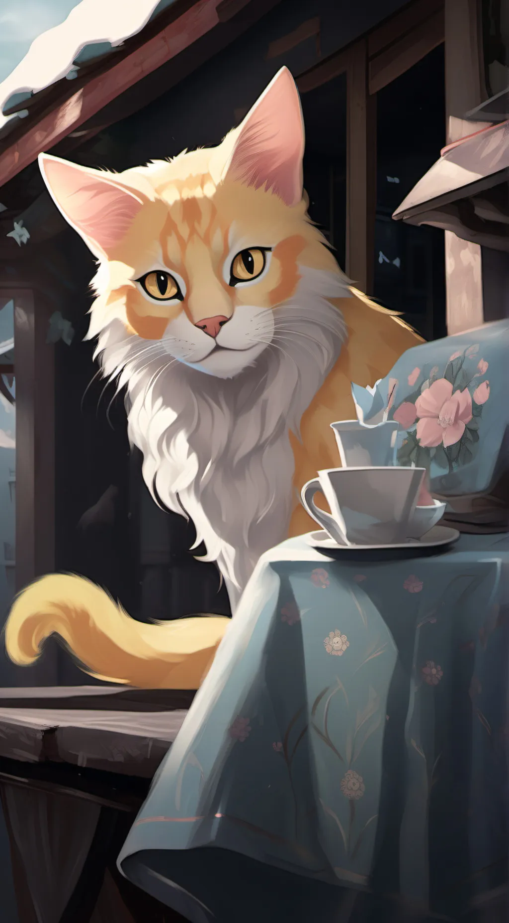 ai character: rip simba... (simb background