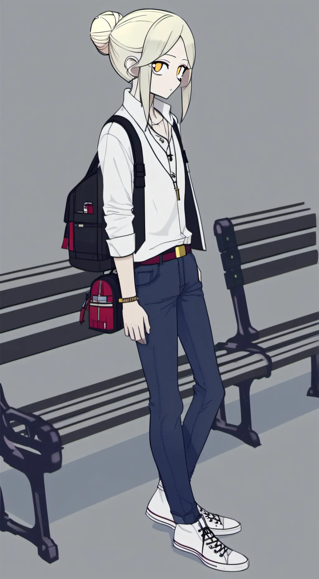 ai character: leah  background