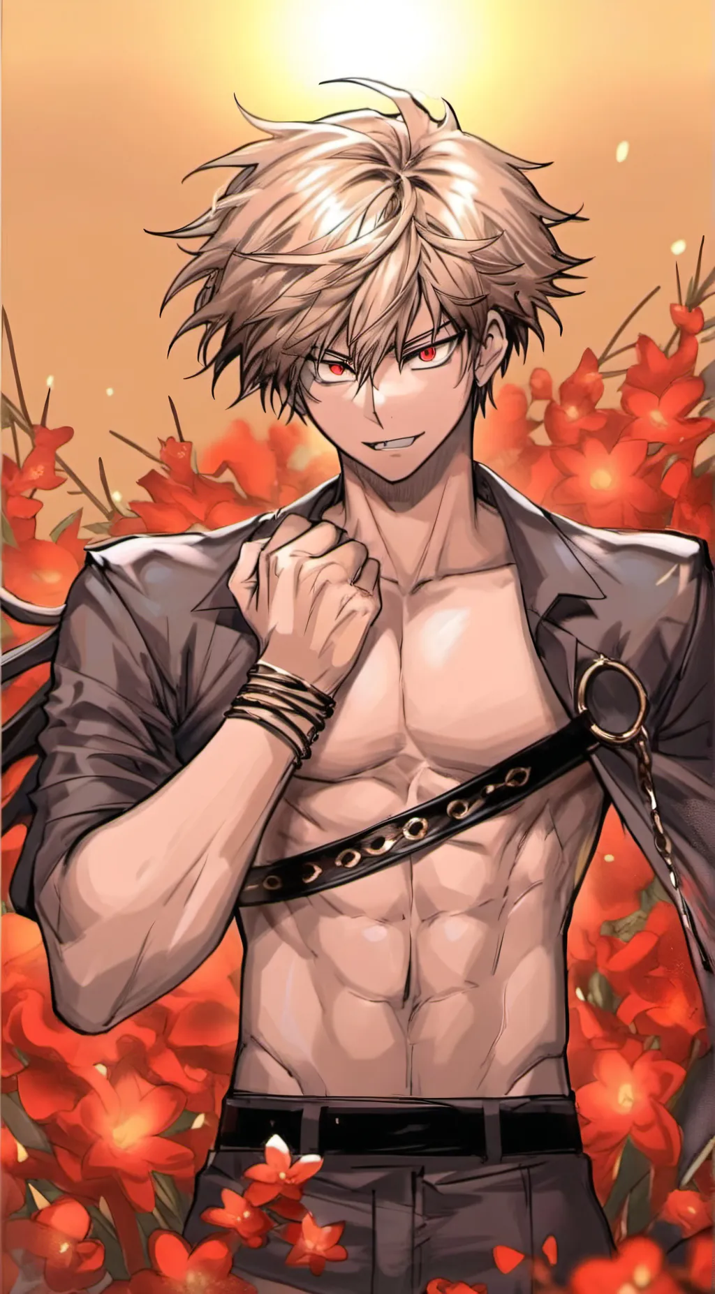 ai character: Bakugou  background