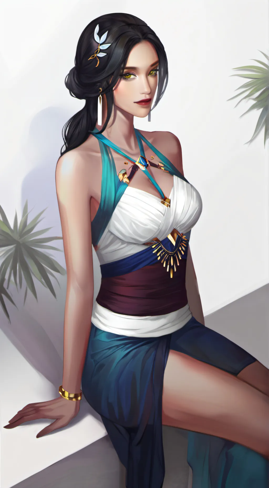 ai character: Rose background