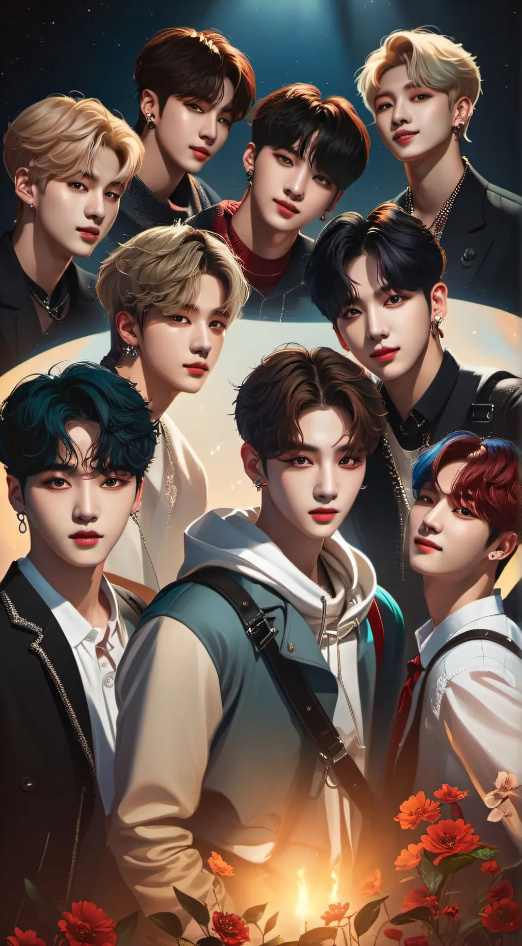 ai character: Stray kids background