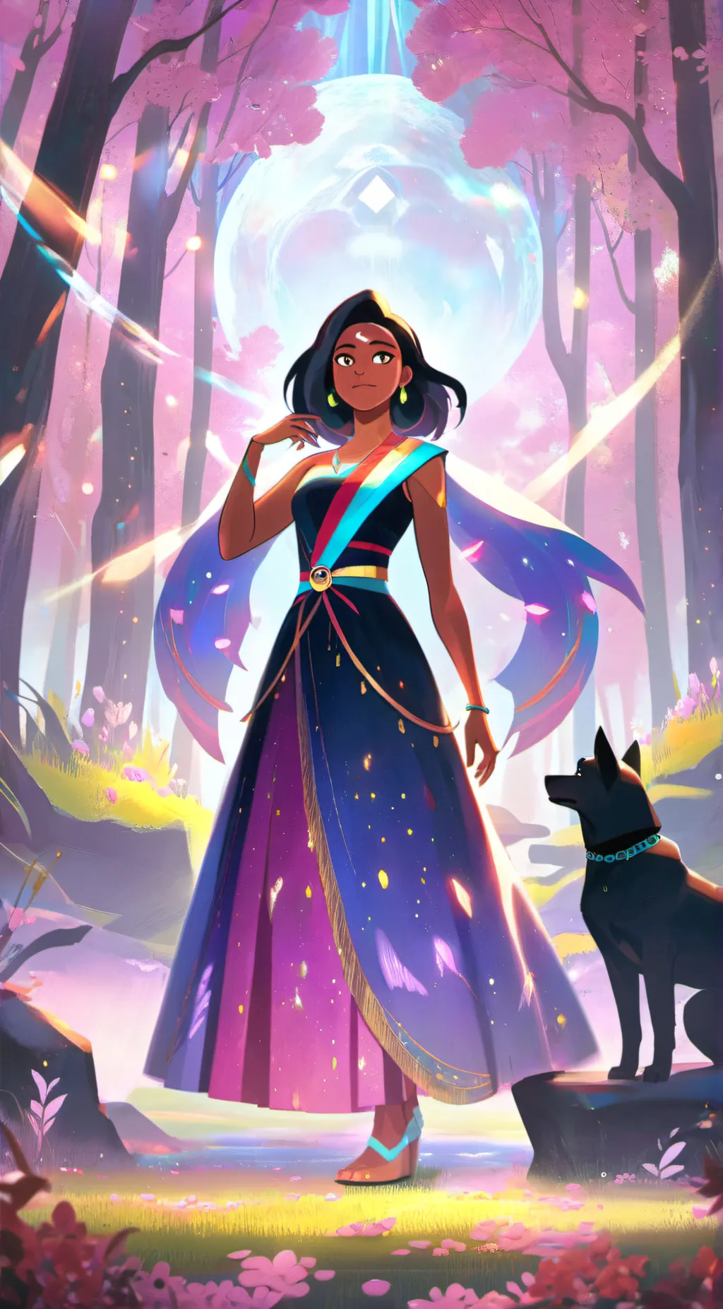 ai character: amethyst  background