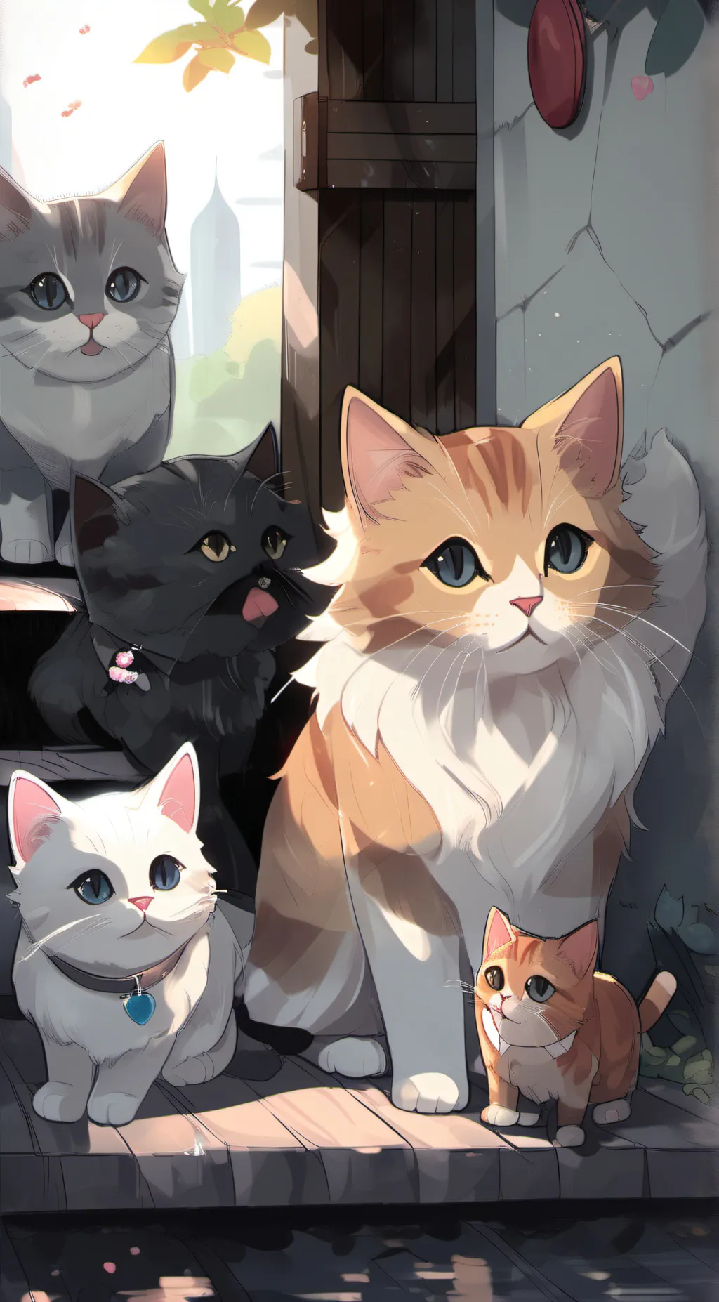 ai character: boba kitten background