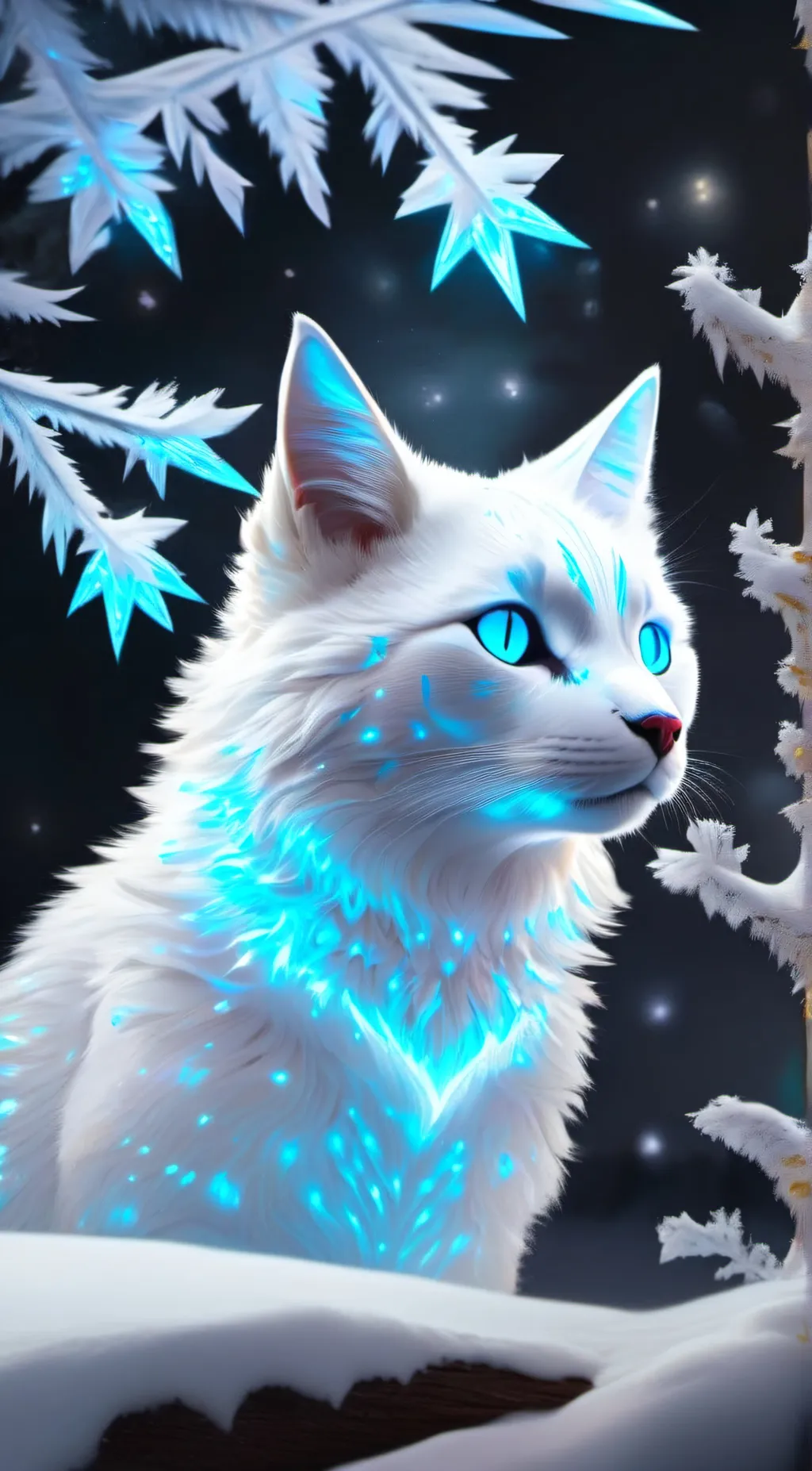 ai character: Icy background