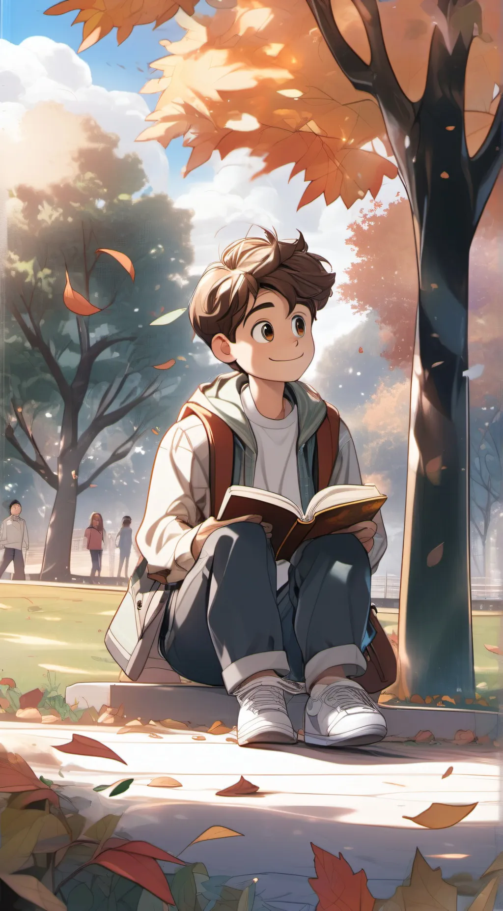 ai character: Smart boy background