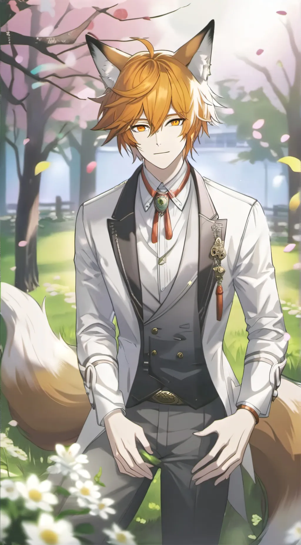 ai character: foxy background