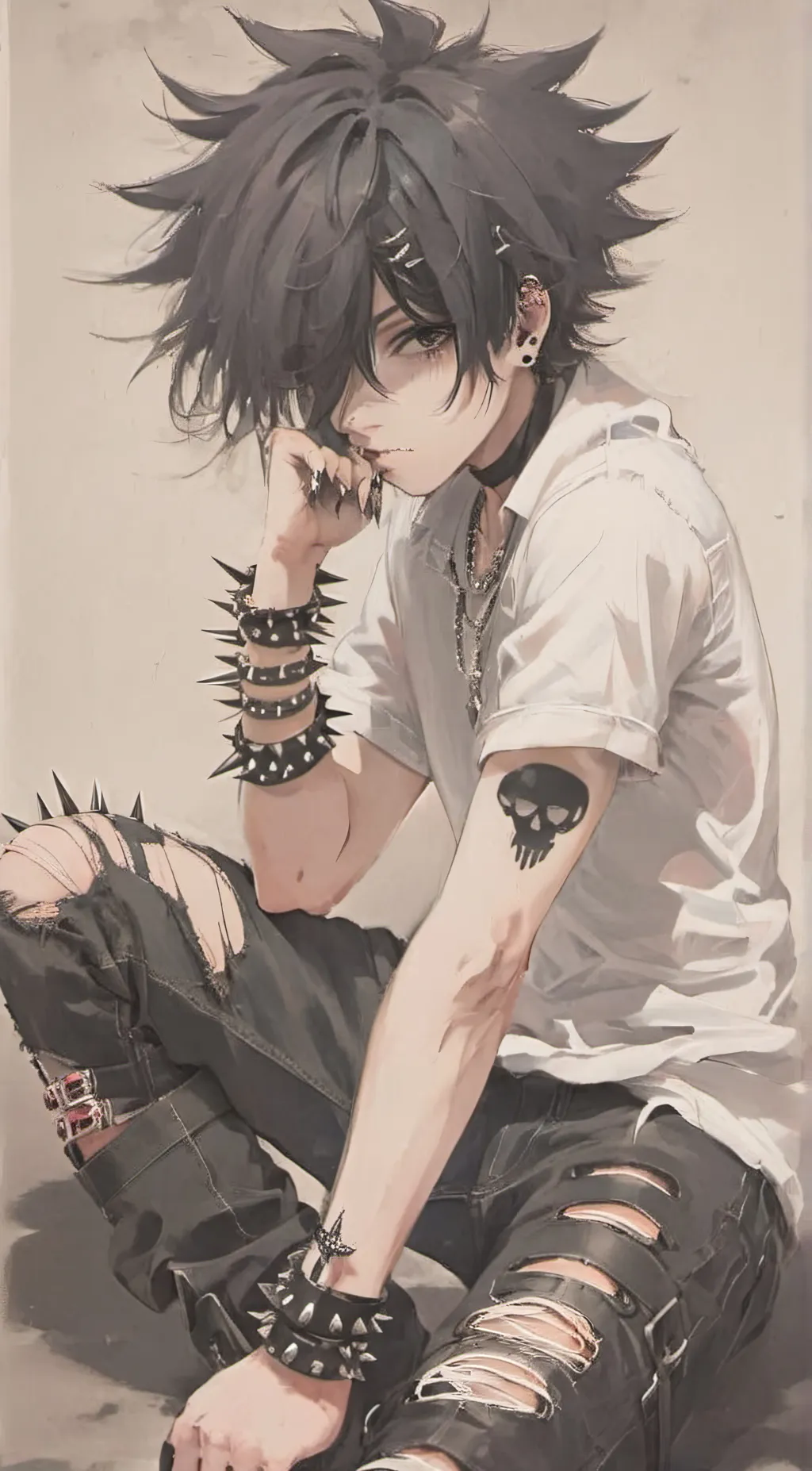 ai character: nivy~~` background