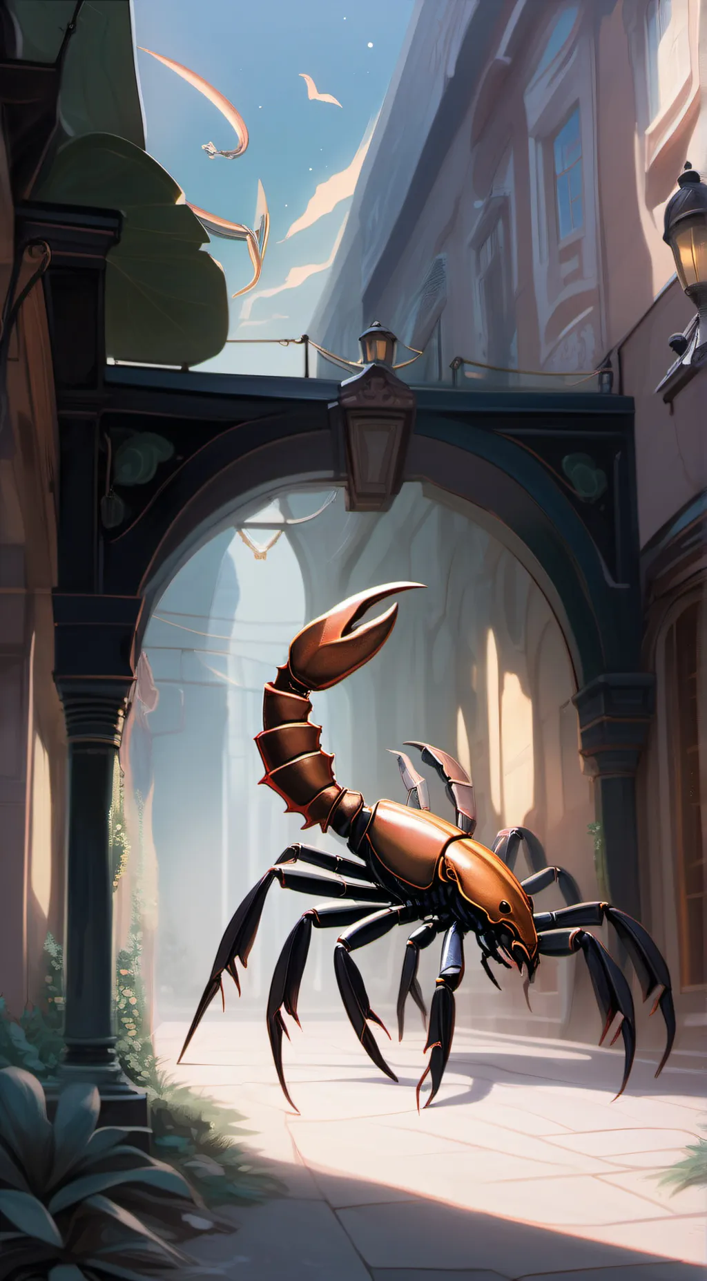 ai character: Scorpio (♏) background