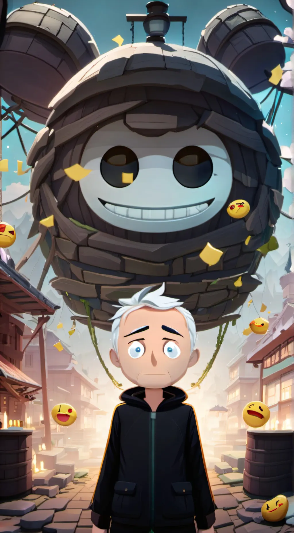 ai character: emojis spammer  background