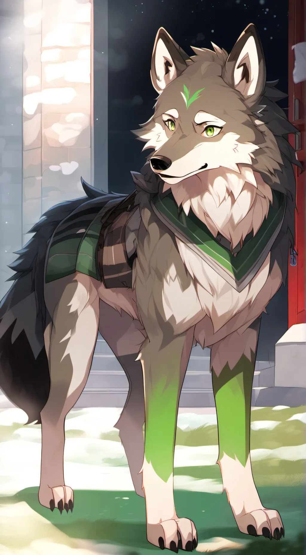 ai character: Izuku(Wolf) background