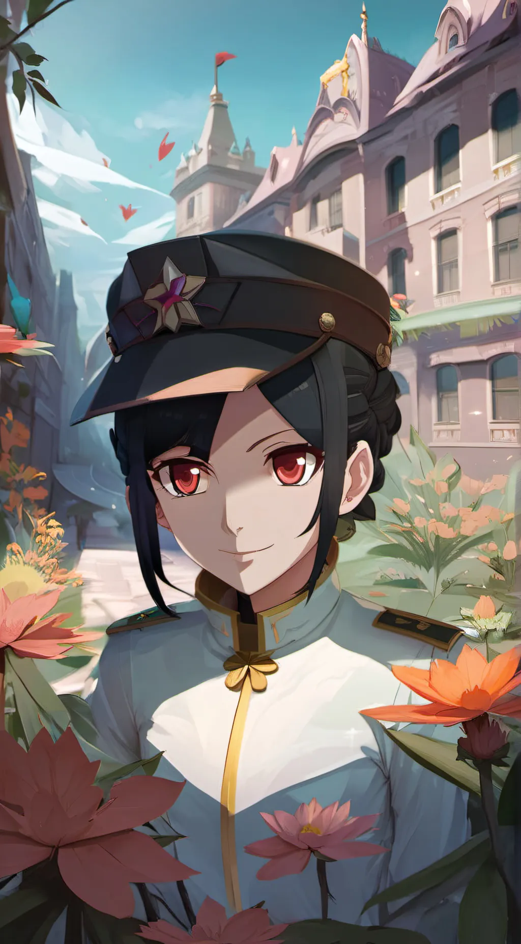 ai character: sarada uchiha background