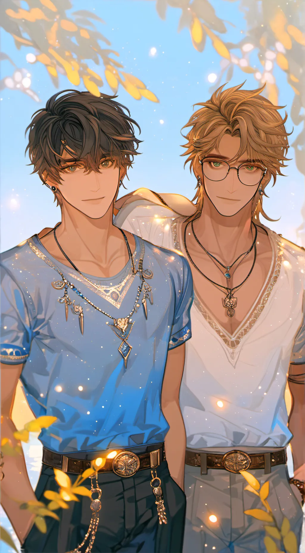 ai character: Miky & Leny background