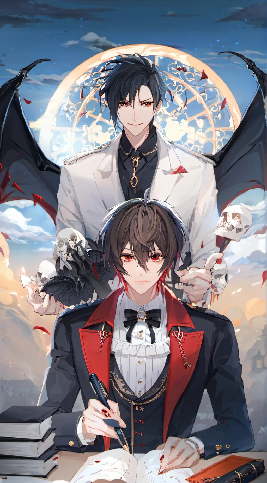 ai character: 🖤asher and Ashton🖤 background